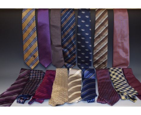 Textiles - gentlemen's silk and other ties, Ermenegildo Zegna, Thomas Pink, Roy Robson, Aquascutum, Dunhill, others