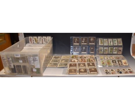 Cigarette Cards - Churchman, Association Footballers, Kings of Speed, sepia photographic cards; Ogden's Steeplechase; Wills's