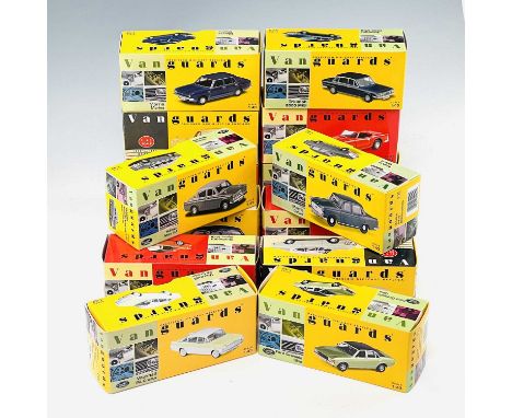 Vanguards - Die Cast 1:43 Scale British Cars (x14).A box containing 14 mint boxed models including: Vauxhall Cresta, Triumph 