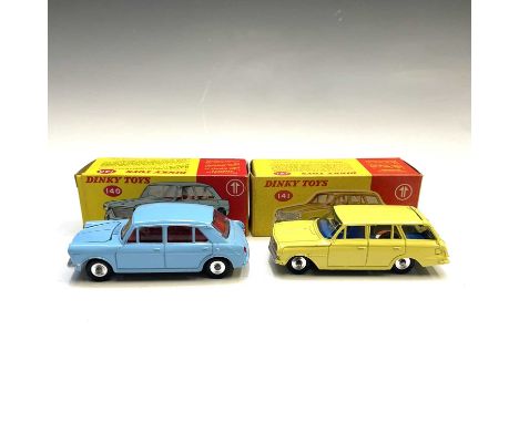 Boxed Dinky Toys (x2).Comprising:no.140 Morris 1100no.141 Vauxhall Victor Estate Car.Both mint boxed.