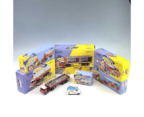 Corgi Chipperfield Circus 1990's era Boxed Die Cast Circus Vehicles.Containing 6 boxed models including:Scammel Constructor C