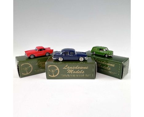 Lansdowne Models 1:43 Scale.1961 Humber Super Sniper (LDM 16) plus 1962 Morris Mini Van MK 1 Lansdowne Livery (LD 4) plus 196