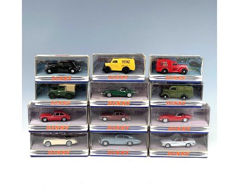 1980's Dinky / Matchbox Die Cast Cars and Vans.Containing 12 boxed British die cast vehicles in good condition.Noted: Triumph