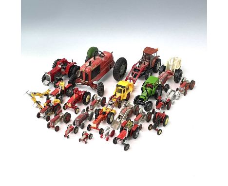 Massey Ferguson / David Brown, etc Tractors.A box containing approximately 20 Tractors by various manufacturers including Cor