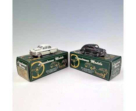 Lansdowne Models 1:43 Scale.1953 Jowett Javelin Deluxe (LDM 26) plus 1957 Vauxhall Cresta 'E' series "White" (LDM 2A).Both in