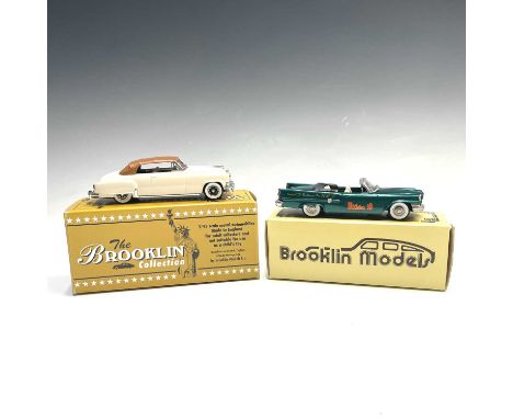 Brooklin Boxed 1:43 Scale Models.Comprising 1951 15th anniversary Chrysler Imperial Convertible Top Up 1 of 200 plus 1959 Chr