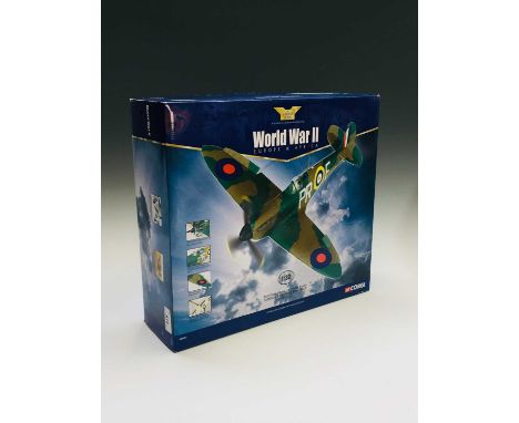 Corgi Aviation Archive Die Cast Aeroplane - Supermarine Spitfire MK1A X4590/PR-F, 609 SQN. RAF (ref. AA33901) 1:32 scale, win
