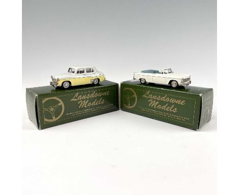 Lansdowne Models 1:43 Scale.1956 Hillman Minx 1956 "The Gay Look" (LDM 10) plus 1963 Hillman Superminx Convertible (LDM 13).B