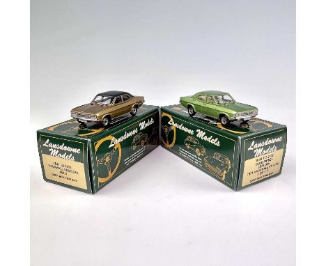 Lansdowne Models 1:43 Scale.1971 Vauxhall VX4/90 1 of 115 WMTC 2002 (LDM 32X) plus 1972 Vauxhall Ventora MK II (LDM 32).Both 