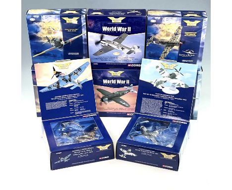 Corgi Aviation Archive (1:72 Scale) x8 Boxes.Comprising:Focke Wulf 190A-4 Black Double Chevron (ref AA 34302).P47D Thunderbol