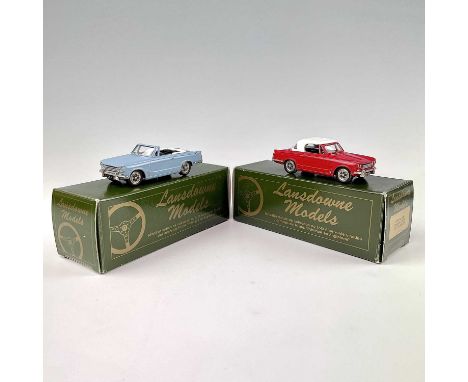 Lansdowne Models 1:43 Scale.1968 Triumph Vitesse MK II Top Down (LDM 19) plus 1968 Triumph Vitesse Top Up version (LDM 19a).B