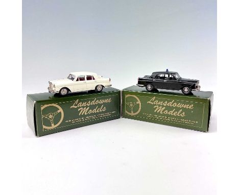 Lansdowne Models 1:43 Scale.1961 Wolseley 6-110 4 door saloon (LD 6) plus 1961 Wolseley 6-110 Police Car (LDM 66).Both in min