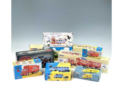 Corgi Commercial, Circus/Fairground Vehicles (x8).A box containing 8 mint boxed models including: Vintage Glory of Steam, Fow