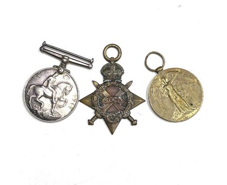 First World War 1914-15 Trio.Awarded to 12100 Pte W.A. Froome of Kings Royal Rifle Corps.