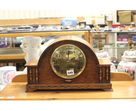 German (Kienzle) Westminster chiming oak mantle clock