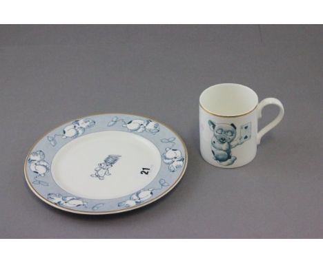 Richard Dennis Publications Ceramic ' Bonzo ' Plate and Mug