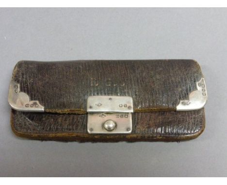 Silver & leather vintage ladies purse
