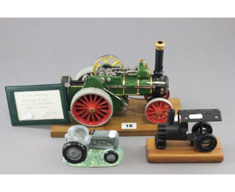 Ltd edn ceramic The Fowler Traction Engine by Oxley Crafts no. 46 with certificate plus Border Fine Arts The Massey Collectio