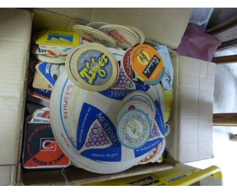 Quantity of vintage beer mats