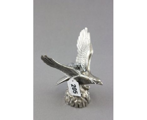 White Metal Table Lighter in the form of an Eagle