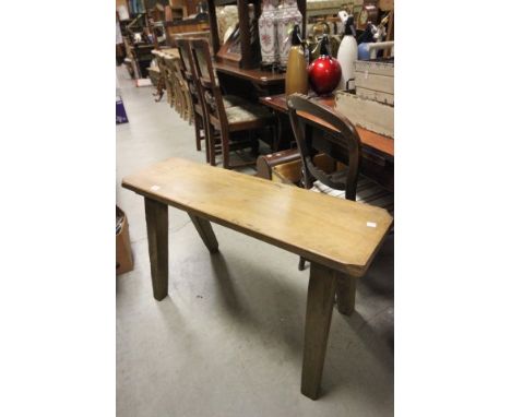 Vintage pine pig bench