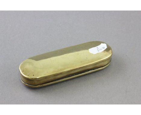 19th century Brass Oval Snuff Box