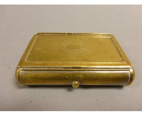 Vintage Gilt Metal Snuff Box