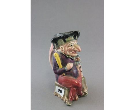 Ceramic Toby Jug of Mr Punch marked to base 'Punch reg applied for'