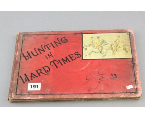 Book - Hunting in Hard Times by G Bowers, hand written date 1889