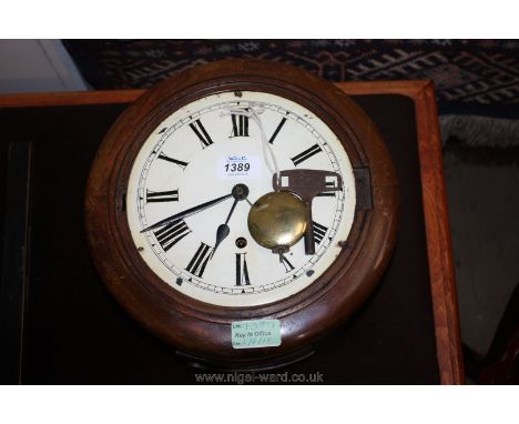 A Wall Clock with pendulum and key