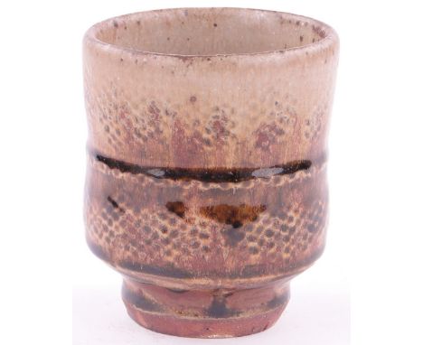 Jim Malone - an Ash glazed yunomi,
height 3.75".