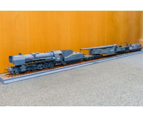 Trumpeter - Miniart - A WWII military railway diorama crafted from Trumpeter 1:35 scale model kits by a very skilled model ma