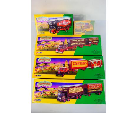 Corgi Classics - Five boxed Limited Edition diecast model vehicles from the Corgi Showmans' series. Lot includes #86601 Morri