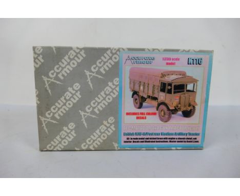 Accurate Armour - A boxed 1:35 scale Accurate Armour K116 AEC Matador 4x4 Gun Tractor (Late). The resin, metal and photoetche