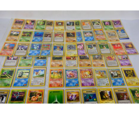 Pokemon - An incomplete collection of Pokemon 'Gym Heroes' Cards.  Lot appears to contain 125 cards in the set of 132 and app
