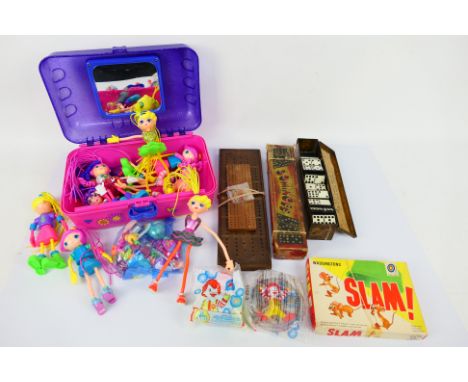 Waddingtons - Glevum - McDonalds - A group of toys including 2 x vintage domino sets, Waddingtons Slam, a box of Betty Spaghe