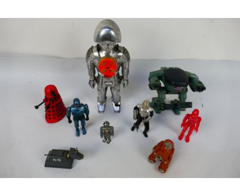 Tron - Buck Rodgers - Battlestar Galactica - Robocop.  A selection of Nine Loose Vintage figures appearing in Excellent condi