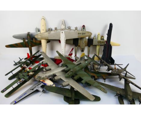 Airfix - Revell - Others - A squadron of constructed and painted plastic model military aircraft kits in a variety of scales 
