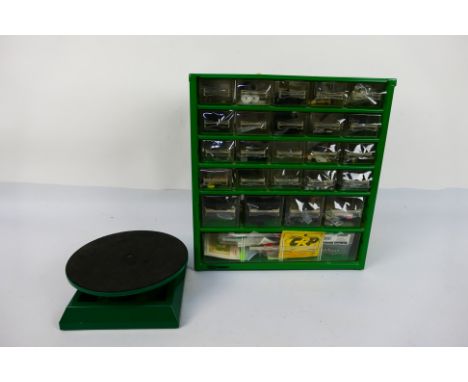 Raaco - Tamiya - Others - A Raaco storage cabinet, measuring approximately 33cms (H) x 31cms (W) x 15cms (D), containing a la