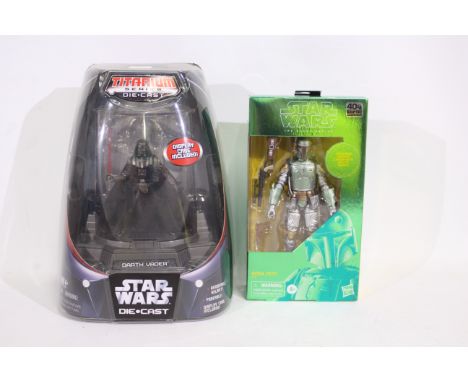 Star Wars - The Black Series - Titanium Series. A boxed, sealed Boba Fett #EE927 40th Empire Strikes Back, The Black Series, 