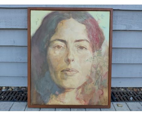 IAN McGUGAN (Canadian/British b.1932) A framed oil on canvas, portrait of a woman, possibly Christine. Signed bottom right. 6