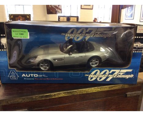 *A boxed auto art 'World is not enough 007 BMW 28' model car.
