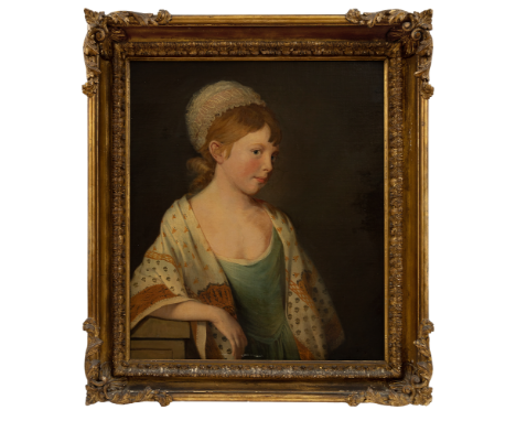 Property of aÂ&nbsp;GentlemanÂ&nbsp; Attributed to Catherine Read (1723 - 1778) A half-length portrait of a girl wearing a bl