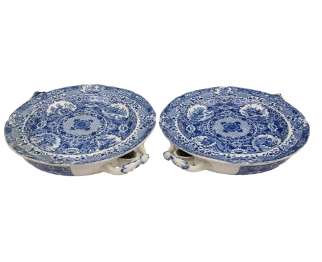 Property of a Gentleman  19th Century A pair of Spode muffin dishes  Dimensions: 9.75 in. (Diameter)