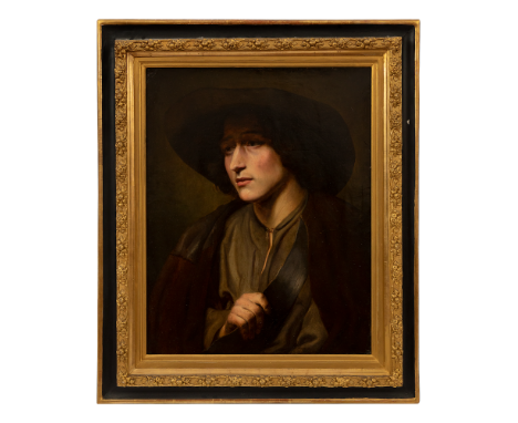 Property of a Gentleman of Chelsea Provençal c. 1860 A portrait of a young man Dimensions: (Canvas) 23.25 in. (H) x 18.5 in. 
