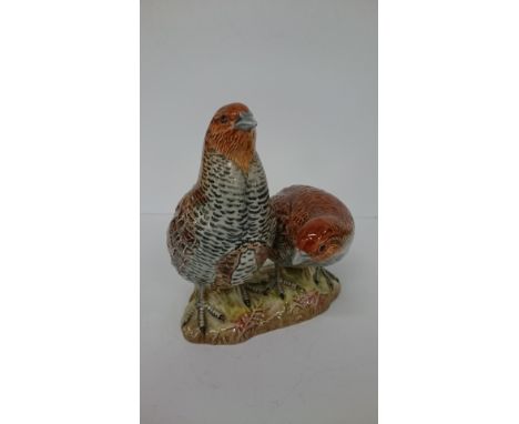 A Beswick study of a Pair of Partridges (Model No. 2064).