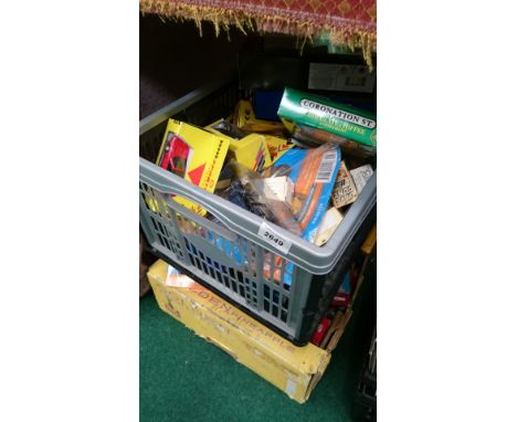 Two boxes of model cars including Corgi, Days Gone By etc.
