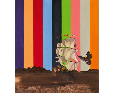 GAMA1977 Baotou, MongoleiTitel: "Lieferung II". Datierung: 2009. Technik: Öl auf Leinwand. Maße: 200 x 180cm. Bezeichnung: Be