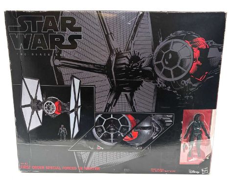 Hasbro Star Wars Black Series 6" First Order Special Forces TIE Fighter &amp; First Order TIE Fighter Pilot Elite, within Goo