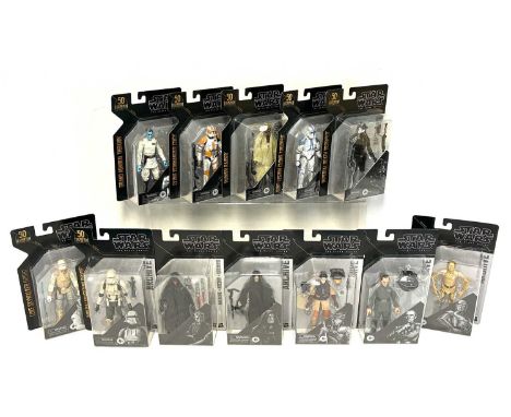 Hasbro Star Wars Black Series 50th Anniversary 6" figures x 12 including Luke Skywalker Dagobah, Luke Skywalker Bespin, Storm